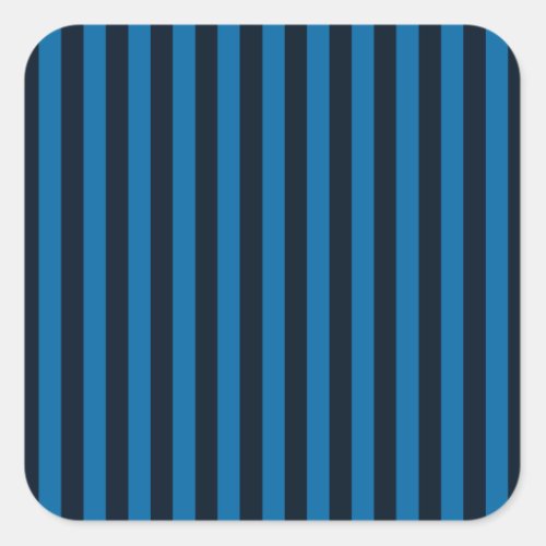 Blue Vertical Stripes Background Customize This Square Sticker