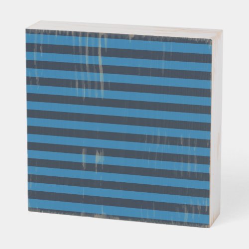 Blue Vertical Stripes Background Customize This Wooden Box Sign