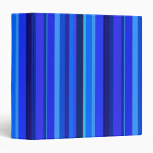 Blue vertical stripes binder