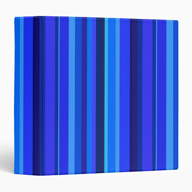 Blue vertical stripes binder (Front/Spine)