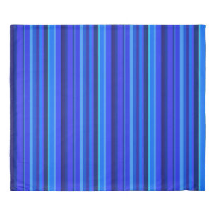 Blue vertical stripes duvet cover