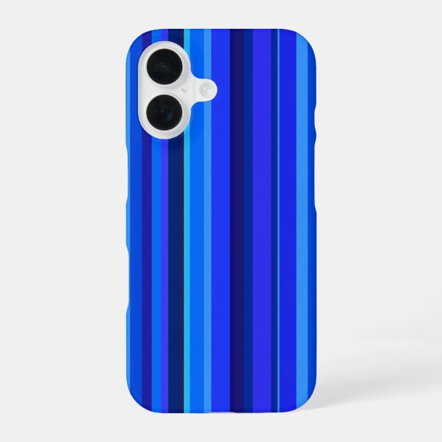 Blue vertical stripes iphone case (Back)