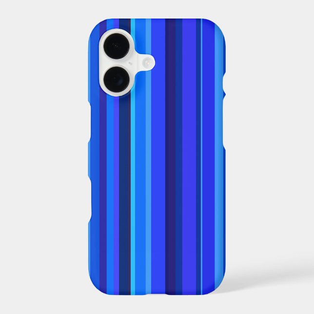 Blue vertical stripes iphone case (Back)