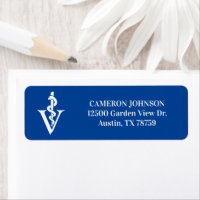 Blue Veterinarian Animal Clinic Return Address