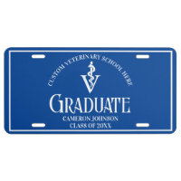 Blue Veterinary School Graduate Custom