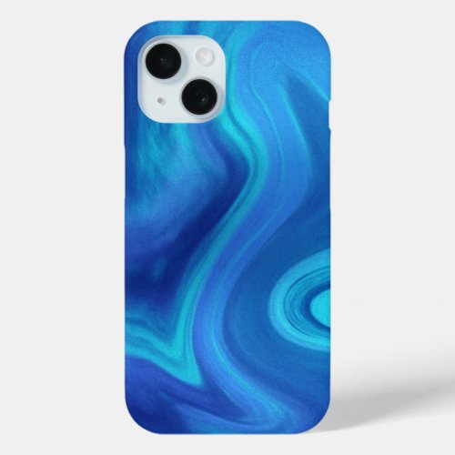 Blue Vibrant Abstract iPhone Case