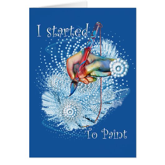 Blue Vibration Abstract Cards (Front)