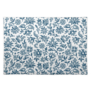 Blue Victorian Calico 2 Cloth Placemat