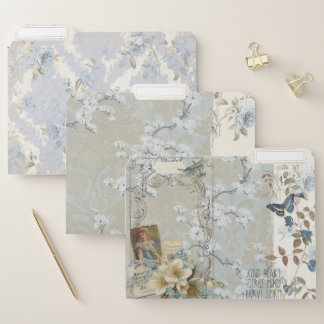 Blue Victorian File Folders