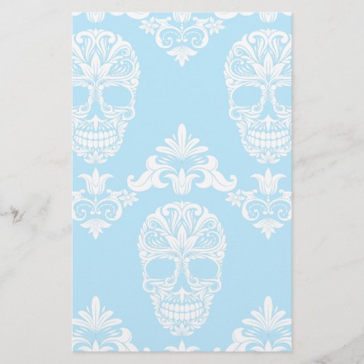blue victorian skulls (Front)