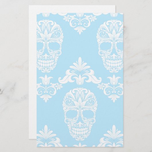 blue victorian skulls (Front/Back)