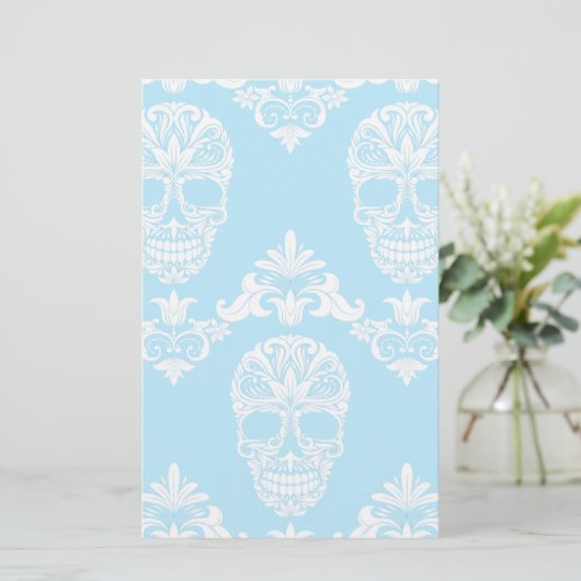 blue victorian skulls (Standing Front)