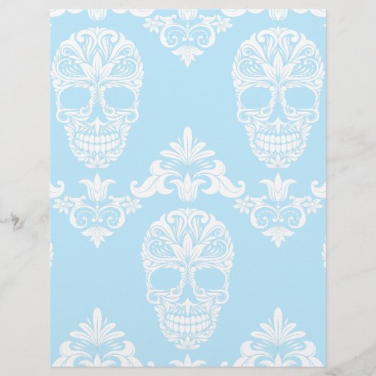 blue victorian skulls (Front)