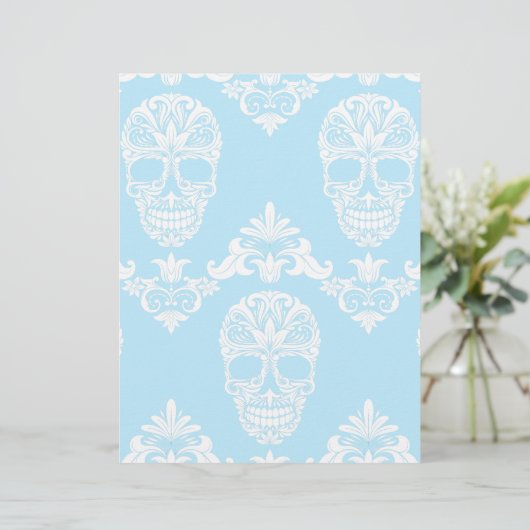 blue victorian skulls (Standing Front)