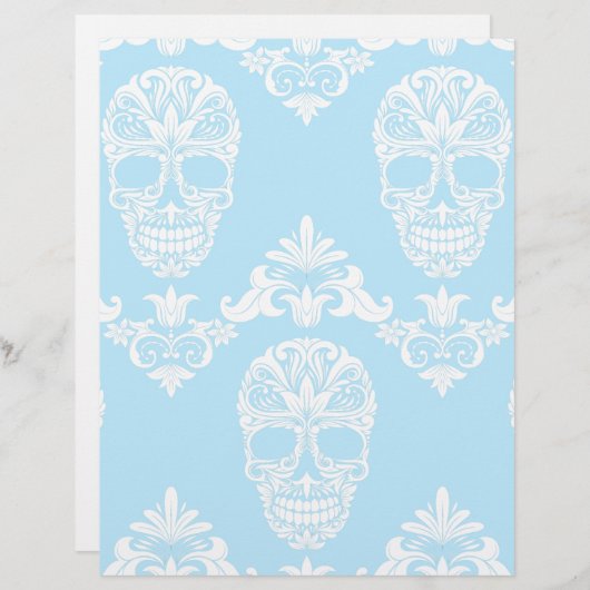 blue victorian skulls (Front/Back)