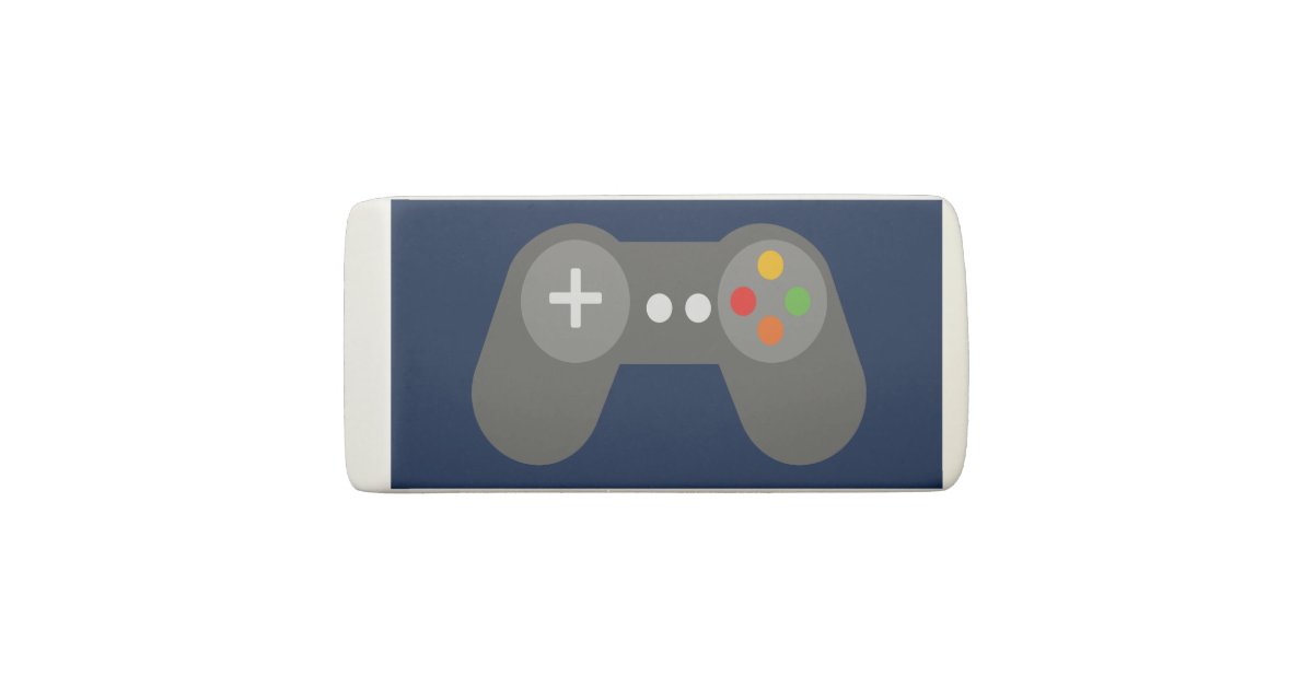 Blue Video Game Controller Eraser Zazzle