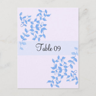 Blue Vines Special Occasion Table Card