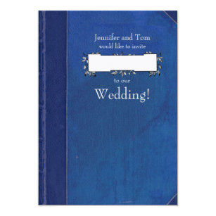book themed wedding invitations zazzle
