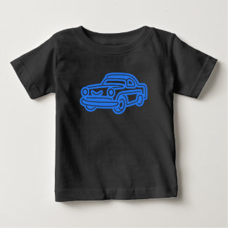 Blue Vintage Car Illustration Baby T-Shirt