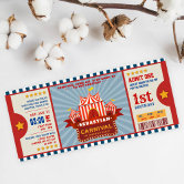 Circus Party Invitation for 1st Birthday