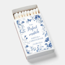 Blue vintage floral frame The Perfect Match Floral