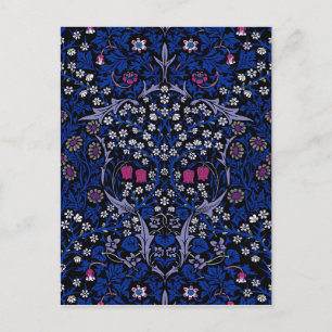 Blue Vintage Floral Pattern, William Morris Postcard