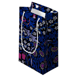 Blue Vintage Floral Pattern, William Morris Small Gift Bag