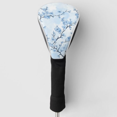 Blue Vintage Floral Toile Pattern (8) Golf Head Cover