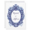 Blue Vintage Frame Wedding Invitations
