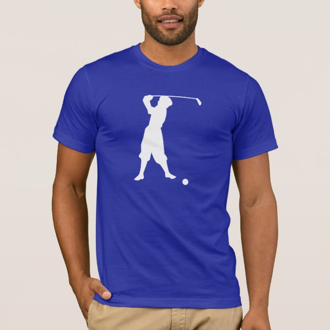 Blue Vintage Golfer T-Shirt (Front)