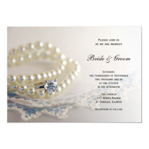 Diamonds And Pearls Wedding Invitations 3