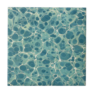 Blue Vintage Marble Paper Ceramic Tile