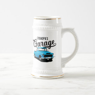 Blue Vintage Truck Custom Beer Stein