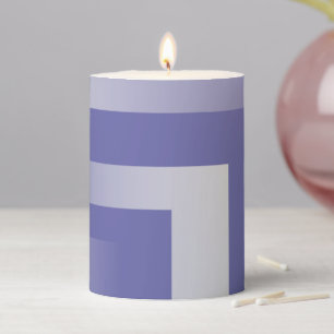Blue violet 2022 pillar candle