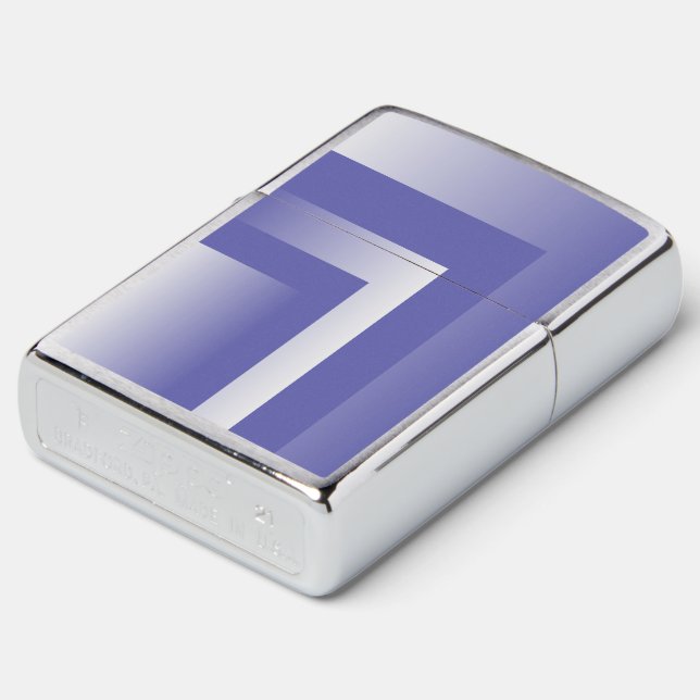 Blue violet 2022 zippo lighter (Angled)
