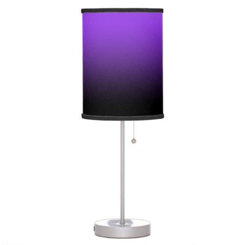 Blue Violet Black Ombre Table Lamp