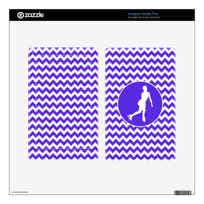 Blue Violet Chevron; Figure Skating Decals For Kindle Fire