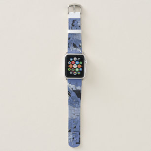 Blue violet city apple watch band