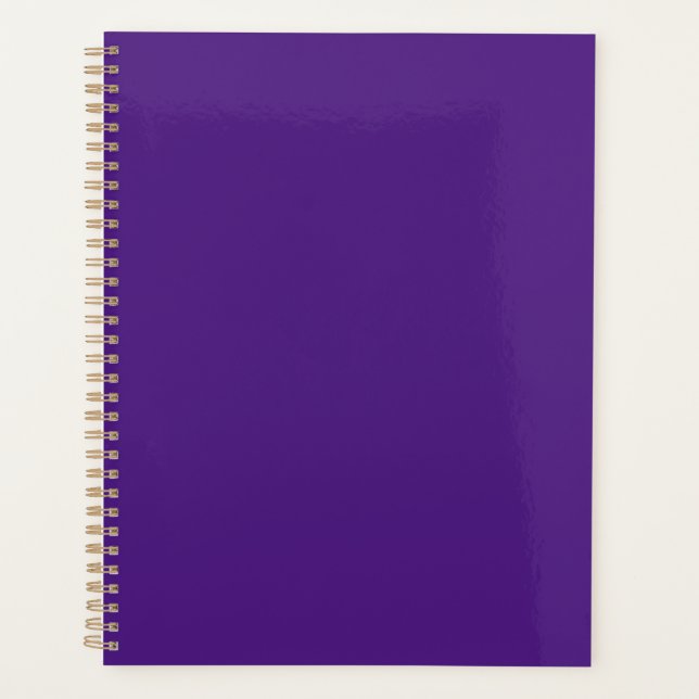 Blue-violet (color wheel) (solid color)  planner (Front)