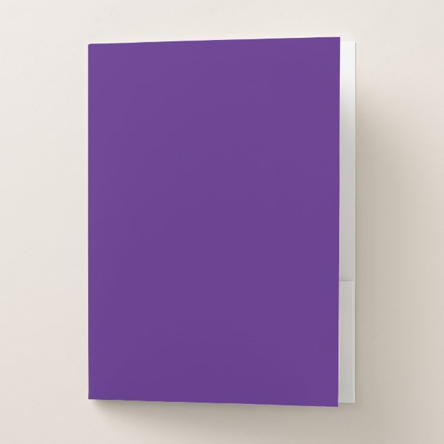 Blue-violet (color wheel) (solid color) pocket folder (Front)