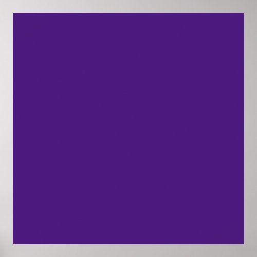 Blue_violet color wheel solid color  poster