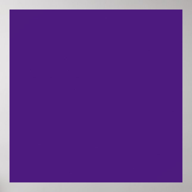Blue-violet (color wheel) (solid color)  poster (Front)