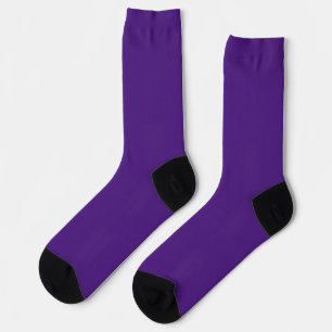 Blue-violet (color wheel) (solid color)  socks