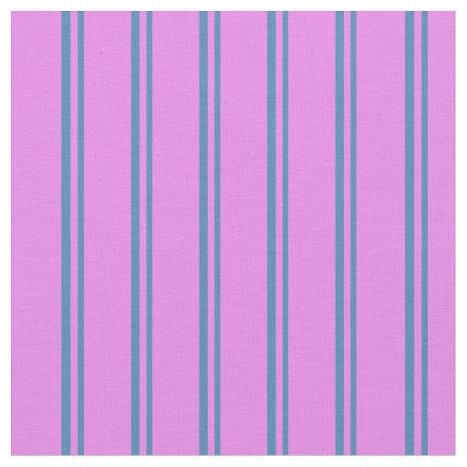 Blue & Violet Colored Lines Fabric