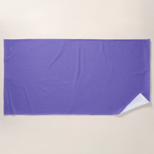 Blue_violet Crayolasolid color  Beach Towel