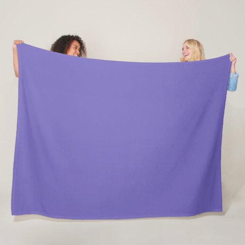 Blue_violet Crayolasolid color  Fleece Blanket