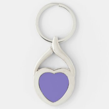 Blue-violet (crayola)(solid Color)  Keychain by MimsArt at Zazzle