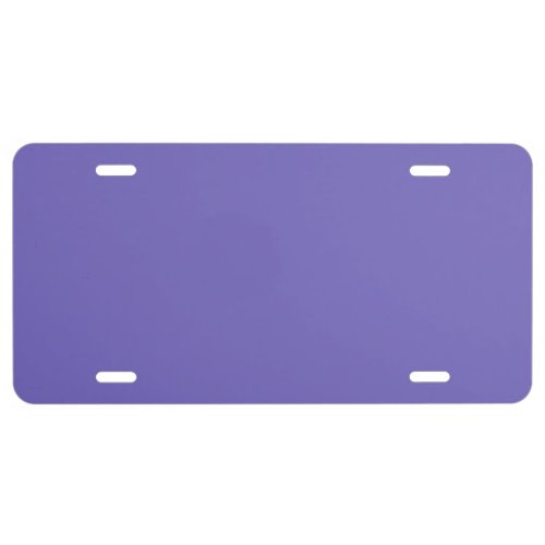 Blue_violet Crayolasolid color  License Plate