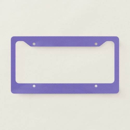 Blue_violet Crayolasolid color  License Plate Frame