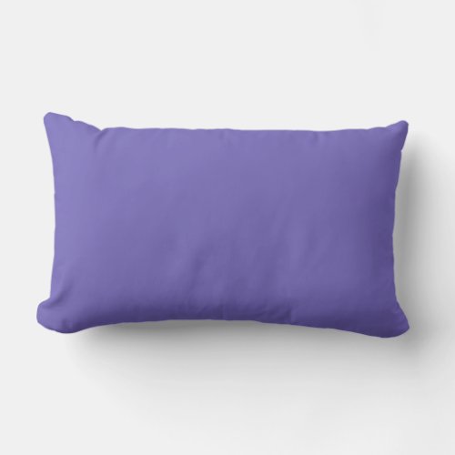 Blue_violet Crayolasolid color  Lumbar Pillow